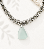 Lagoon Sea Glass Statement Necklace