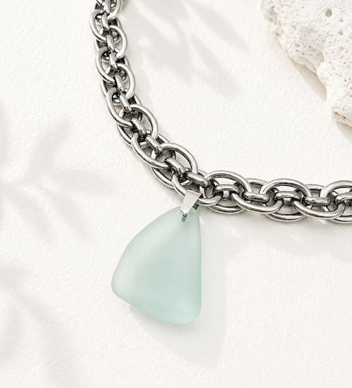 Lagoon Sea Glass Statement Necklace