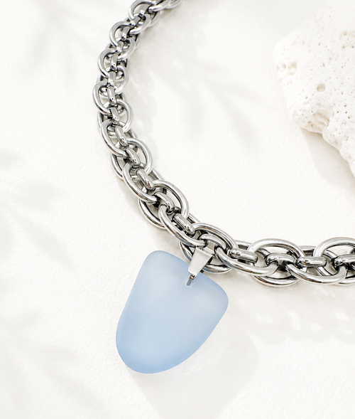 TIDE - Deep Sea Glass Statement Necklace