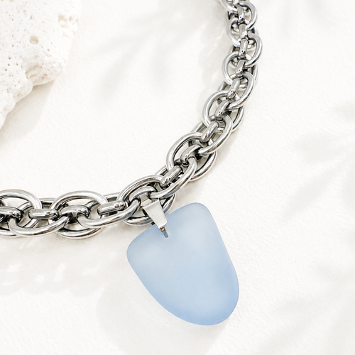 TIDE - Deep Sea Glass Statement Necklace