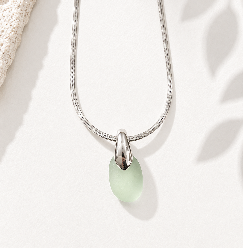 Mint Drop Necklace